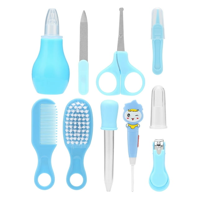 Juego de cortaúñas para bebés, 10 piezas, manicura para bebés, juego de cuidado de la salud para recién nacidos, juego de cuidado de manicura infantil, calidad superior
