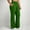 Green, variant on YHAJDS Plus Size Yoga Pants Elastic Waist Split Hem Tight Sports Long Trousers With Side Pockets