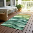 thumbnail image 6 of Addison Rugs Chantille Indoor/Outdoor Transitional Swirls Teal Washable Runner Rug, 2'3" x 7'6", 6 of 6