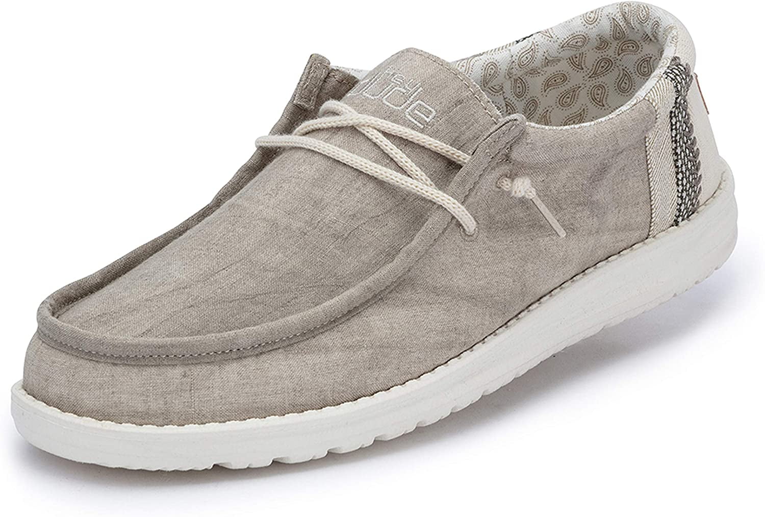 Hey Dude Men's Wally Linen Natural 