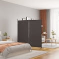 thumbnail image 1 of vidaXL 2-Panel Room Divider Brown 175x180 cm Fabric, 1 of 5