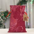 thumbnail image 4 of Fuzoiu Abstract Red Marble Print Christmas Gift Bag,Burlap Gift Bag with Drawstring Closure & Hang Tag,Perfect for Holidays, Birthdays, and Special Occasions-Small, 4 of 7
