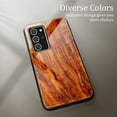 thumbnail image 2 of Galaxy Note 20 Case Cover, Allytech Wooden Texture Silicone Frame Tempered Glass Anti-scratch Wireless Charing Support Back Cover for Samsung Galaxy Note 20, 2 of 5