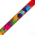 thumbnail image 2 of Country Brook Design - Paint Splatter on Orange Nylon Webbing (1 Inch, 20 Yards), 2 of 4