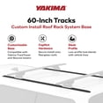 thumbnail image 3 of Yakima 60 Inch Tracks with CapNuts for Custom Install Roof Rack Systems, 3 of 8