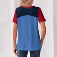 thumbnail image 3 of KDDYLITQ USA Soccer Jersey Women Soccer Cup 2026 Short Sleeve Henly Neck Button Shirt USA Print Lightweight Soccer Fan Jersey Blue XL, 3 of 3