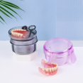 thumbnail image 3 of Shoreew Denture Bath Case Storage Box Food Grade BPA Free Leakproof Denture Mouthguard Soaking Cup False Teeth Holder Box, 3 of 7