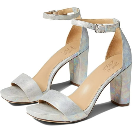 Naturalizer Womens Joy Heeled Sandal 9 Light Grey