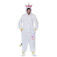 thumbnail image 3 of Adult White Unicorn Onesie Costume, 3 of 4