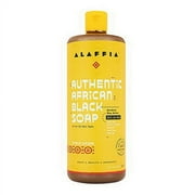 Alaffia Authentic African Black Soap All In One, Citrus Ginger, 16 Oz, 3 Pack
