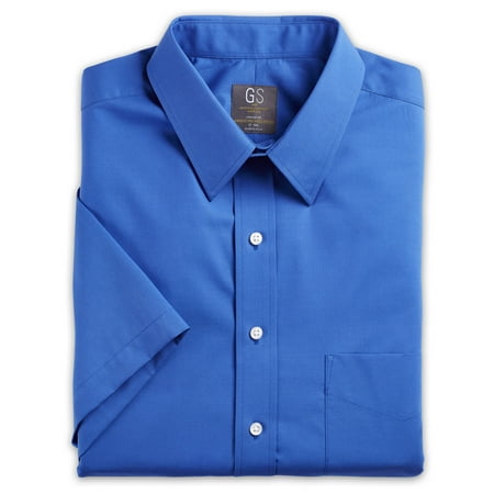 Men's Big & Tall Gold Series Short-Sleeve Broadcloth Dress Shirt