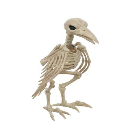 Way To Celebrate Official Crazybonez Faux Crow Skeleton, White Decorative Knick-Knack