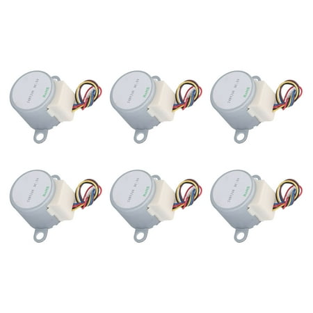 

Mavis Laven Reduction Stepper Motor 6PCS Reduction Stepper High Reduction Stepping Motor For Fans Heaters Burners Stage Lighting Equipment DC 5V Electric Fan Motors