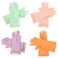 thumbnail image 2 of 4 pares de guantes de limpieza de látex para cocina, guantes reutilizables para lavar platos, guantes flexibles para el hogar, 2 of 7