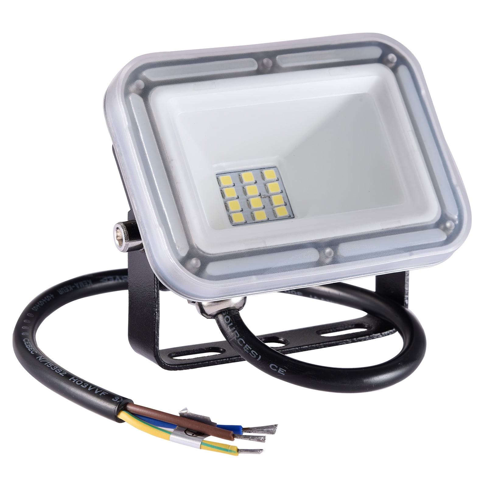 Flood Light Highlight LED Flood Light Hanging Construction Site Lights with Wiring Rotating Light Body for Working Camping