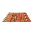 thumbnail image 2 of Ahgly Company Machine Washable Indoor Rectangle Abstract Orange Modern Area Rugs, 6' x 9', 2 of 4