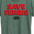 thumbnail image 3 of Ferris Bueller's Day Off - Save Ferris - Women's Short Sleeve Graphic T-Shirt, 3 of 5
