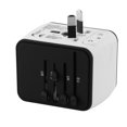 thumbnail image 3 of Matsuzay de pared con 4 puertos Convertidor universal Adaptador de viaje multifuncional internacional Accesorios de estación de carga Electrónica Blanco, 3 of 6