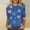 A07 Blue 4Th of July American Flag Shirts, variant on Xdegoge 4Th of July Patriotic Women Shirts 3/4 Sleeve American Flag Tops Stars and Strips Graphic Blouse Crew Neck Usa T Shirt