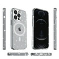 thumbnail image 5 of for iPhone 13 Pro Max Magnetic Case [Compatible with Magsafe], Clear Glitter Full Body Protective Cover Slim TPU Transparent Shockproof Bling Phone Case for iPhone 13 Pro Max 6.7", Gray, 5 of 6