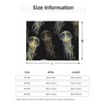 thumbnail image 2 of Throw Blanket for Couch, Jellyfish Super Soft Fuzzy Comfy Warm Throw Blanket, Cuteness Lightweight Cozy Plush Flannel Blanket & Throws for Sofa and Bed All Season, 2 of 5