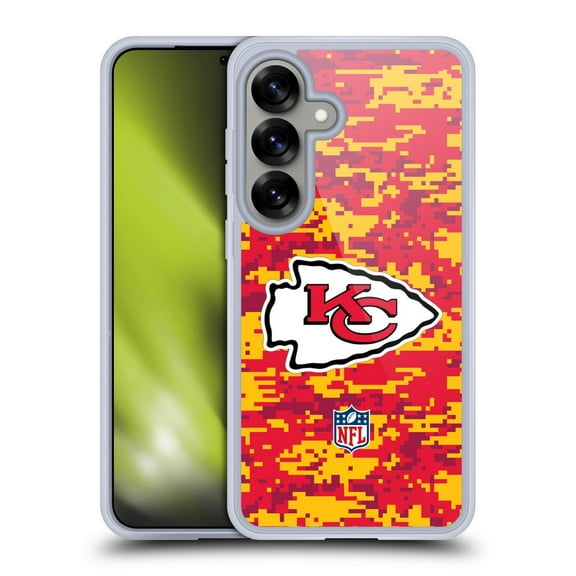Head Case Designs NFL Kansas City Chiefs Graphics Digital Camouflage Soft Gel Case for Samsung Galaxy S25