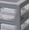 Grey, variant on Lego - 3 Drawer Storage Rack