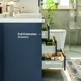 thumbnail image 5 of Eviva Lugano 72" Gray Modern Bathroom Vanity with White Integrated Acrylic Double Sink, 5 of 7