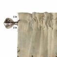 thumbnail image 5 of Hokiten Rod Pocket Curtain Valance, Forest Tree Farmhouse Window Valance for Living Room, Bedroom, Kitchen Modern Vintage Winter Fall Natural Plant 54"W x 18"L, 5 of 8