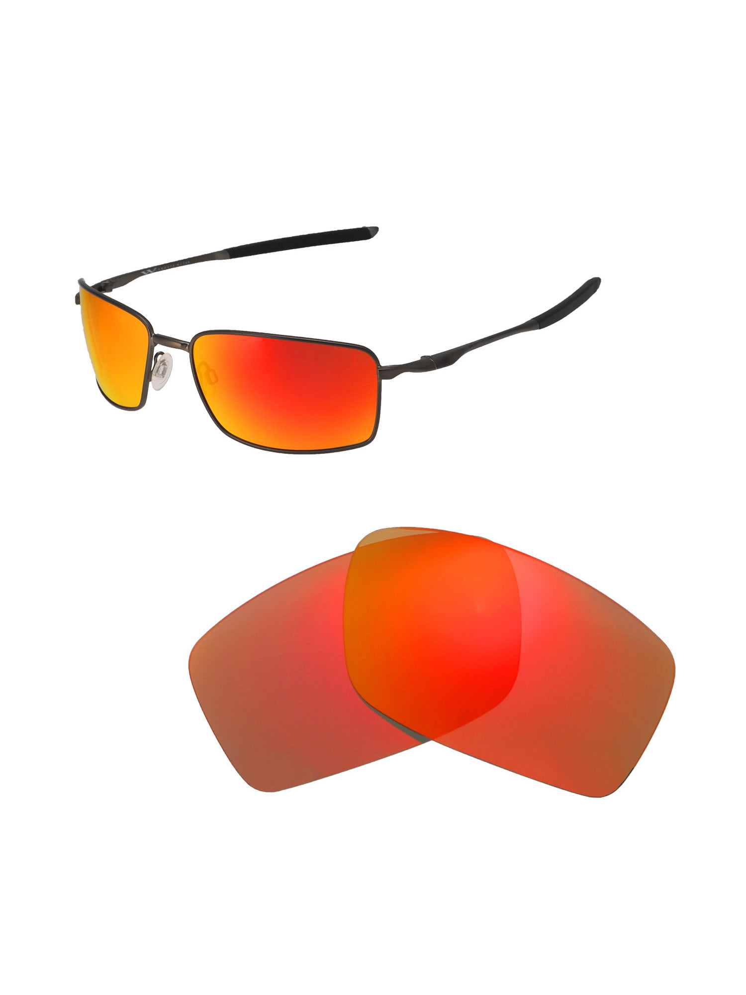 oakley square wire polarized sunglasses