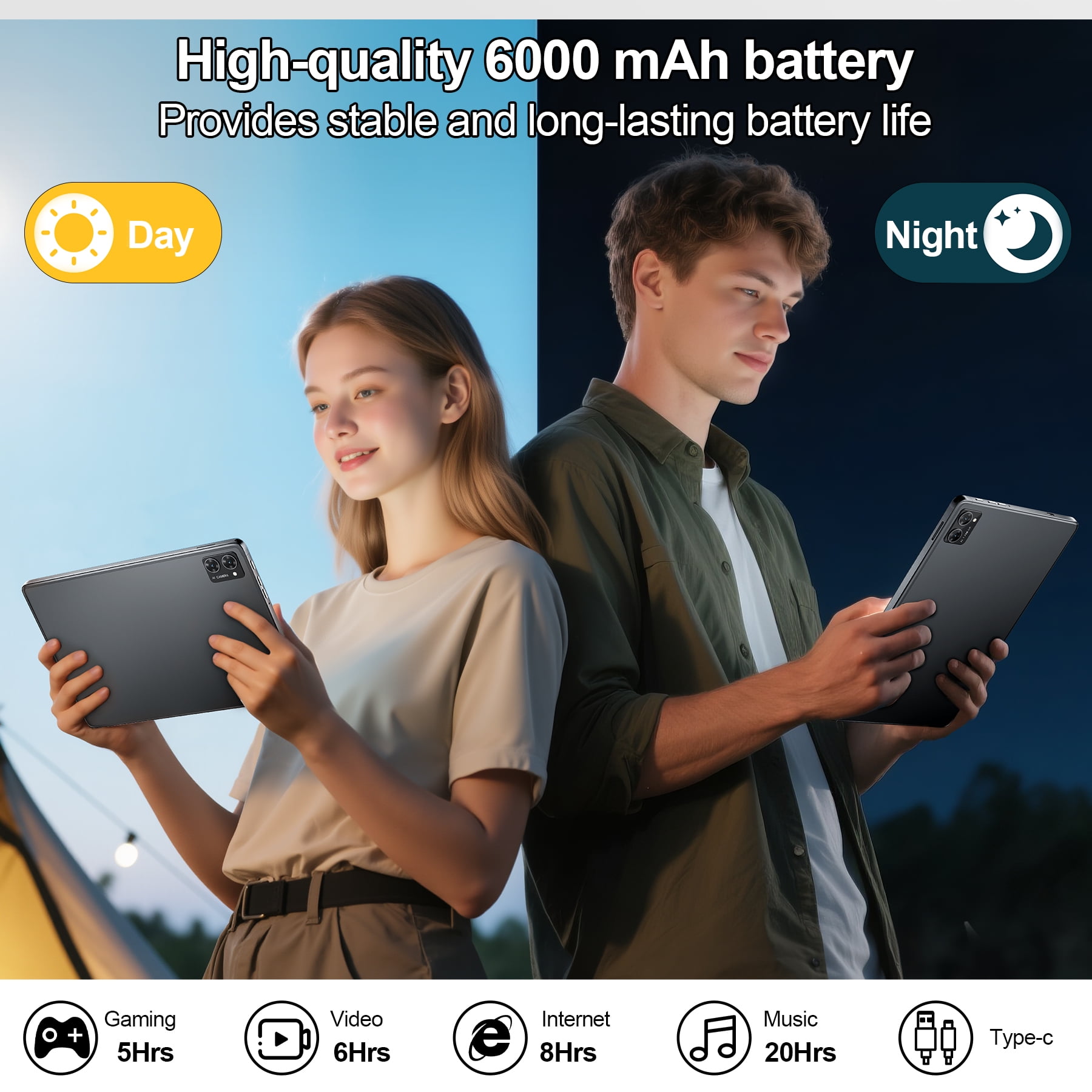 VEAT00L Tablet,10.1" Android Tablet with Octa-core Processor 10GB RAM 128GB ROM HD IPS Touchscreen 8H Battery, Wi-Fi 6, BT 5.0, Dual Camera, Google Tablets 2026