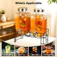 thumbnail image 4 of GVUHR 1 Gallon Glass Drink Dispenser with Spigot and Stand, Beverage Dispenser for Party 2 Pack, 4 of 8