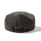 thumbnail image 3 of Gorra plana en forma de pata de gallo con estampado de patchwork Gatsby Newsboy para hombre, 3 of 3