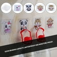 thumbnail image 2 of Braveheart Toothbrush Holder Wall Mounted Toothbrush Hanger Waterproof Moisture-proof Toothbrush Rack Stable Storage Rack, Transparent, Animal 4, 2 of 9