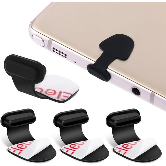 4PCS Type C Port Dust Plugs, USB C Dust Caps Anti-Dust Charging Port Plug