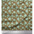 thumbnail image 1 of Soimoi Rayon Fabric Check,Leaves & Floral Artistic Fabric Prints By Yard 42 Inch Wide, 1 of 1