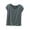 Gray, variant on Women's V Neck Cap Sleeve T Shirt Soft Lightweight Loose Fit Casual Comfortable Basic Everyday Tee