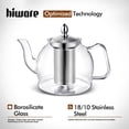 thumbnail image 2 of Tetera de vidrio HIWARE de 1500 ml con infusor extraíble, apta para estufa, 2 of 8
