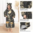 thumbnail image 3 of FORMRS Wearable Blanket Hoodie with Sleeves for Kids Cozy Flannel Sweatshirt, Halloween Dancing, 3 of 7