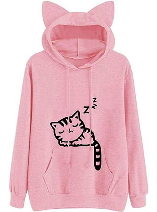 black hoodie cat ears