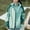 157#Mint Green, variant on Ftwytp Womens Detachable Cap Windproof Thick Three-In-One Jacket Outdoor Sports Waterproof Coat Lightweight Windbreaker Zipper Warm Outerwear