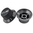 thumbnail image 5 of Musiclily Basic Coarse 18 Splines Push-on Control Knobs for Imported Strat Style Electric Guitar, Black (2T+1V), 5 of 5