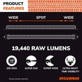 thumbnail image 2 of SYLVANIA Ultra 50 Inch LED Light Bar | Lifetime Limited Warranty | Combo Light 19440 Raw Lumens | Waterproof Off Road Driving Work Light, Truck, Boat, Tractor, ATV, UTV, SUV, 4x4, 2 of 8