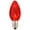Red, variant on 0.96 watt 120V C7 Faceted LED Pink Twinkle Bulb with Nickel Base - 25 per Bag