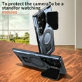 thumbnail image 5 of HCTian HCTian Magnetic Case for Galaxy S22 Ultra, Built-in Metal Camera Cover Stand,[Compatible with Mag-Safe] Shockproof Protective Cover Case for Samsung Galaxy S22 Ultra/S23 Ultra, 5 of 6