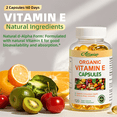 thumbnail image 2 of Alliwise Vitamin E 1000IU Softgels, High Potency Natural Antioxidant for Skin, Immune & Eye Health Support, Supports Healthy Hair & Nails, 120 Count, 2 of 6