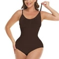thumbnail image 4 of Women's Bodysuits Sexy Sleeveless Tummy Control Tops Adjustable Spaghetti Strip Shapewear Bodysuits, 4 of 5