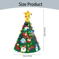 thumbnail image 3 of Montessori Felt Christmas Tree for Kids 3D,Felt Christmas Tree for Toddlers,Toddler Felt Christmas Tree,Felt Christmas Tree Ornaments,Felt Christmas Tree for Kids Wall with Lights (Green), 3 of 10