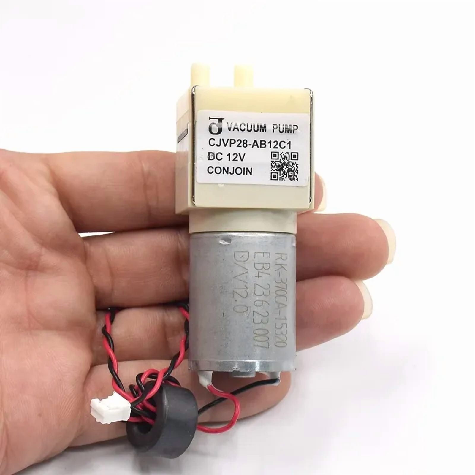 CJVP28-AB12C1 Mini Vacuum Pump DC 12V Micro 370 Motor Electric Air Pump Small Negative Pressure Suction Pump for Robot Cleaner