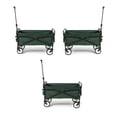 thumbnail image 1 of Seina Chariot Utilitaire Extérieur Compact Robuste Capacité 150 Livres, Vert (3 Pack), 1 of 8